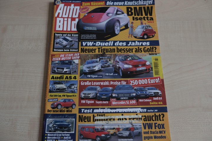 Deckblatt Auto Bild (47/2007)